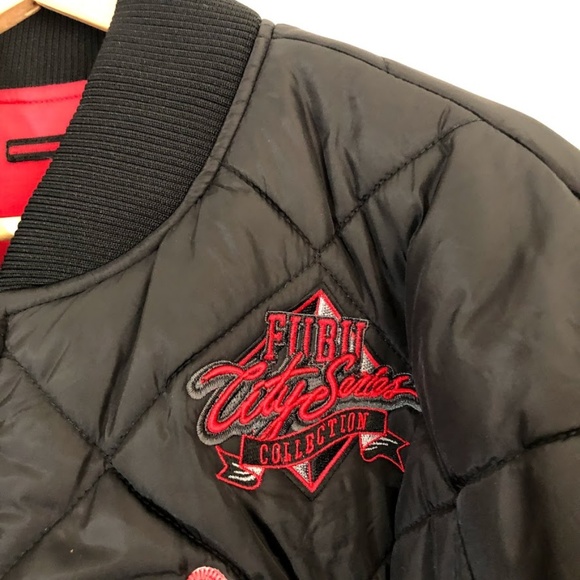 FUBU Atlanta Jacket Vintage Reversible Size XXL - Picture 2 of 8